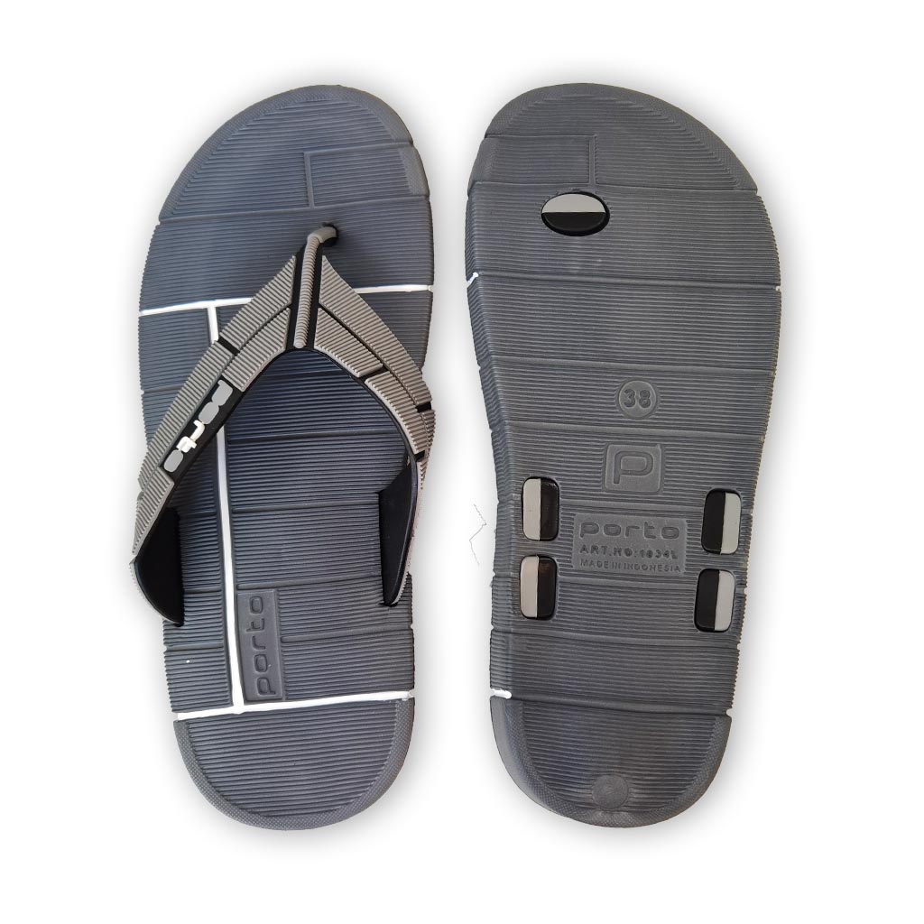 Sandal Jepit Flip Flop Karet Wanita Anti Slip Porto-1034L