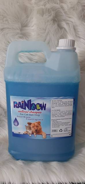 RAINBOW NATURAL SHAMPO 5 liter untuk anjing dan kucing