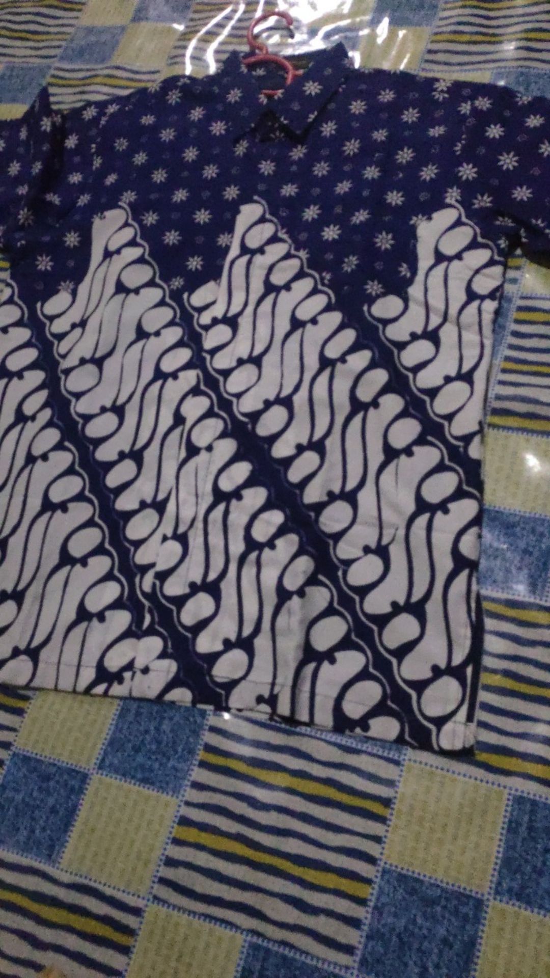 Batik Cap Motif Parang Lintang Kemeja Batik Pria Lengan Panjang Full Furing