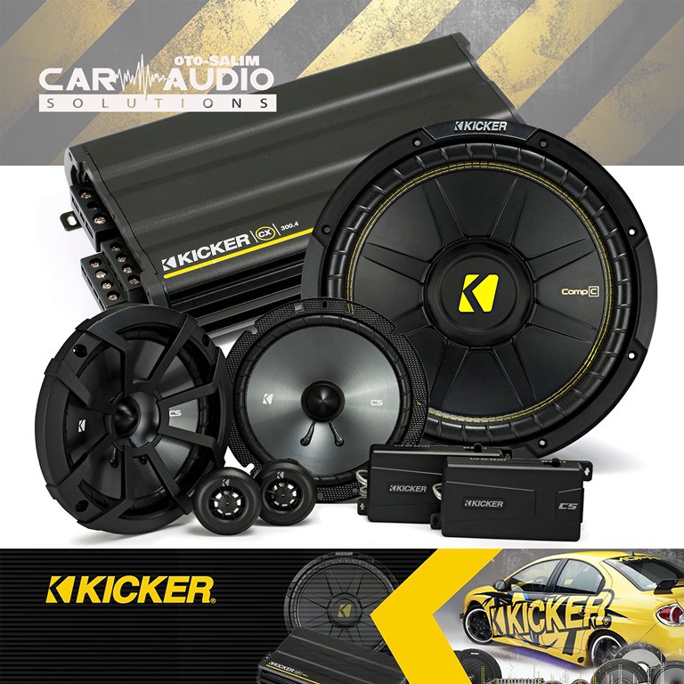 Paket Audio Mobil Kicker Fullset