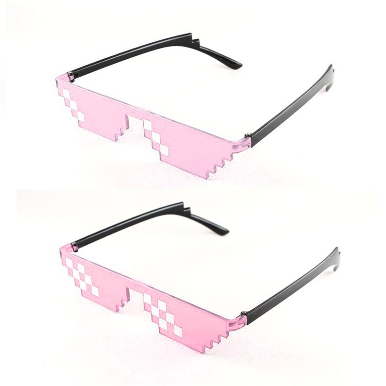 Bayar di Tempat✨5 Desgin Thug life Mosaic Sunglasses Kacamata Hitam Wanita/Pria Small Sunglasses
