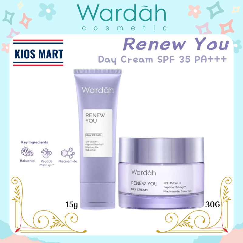 Wardah Renew You Anti Aging Day Cream SPF 35 PA+++ 9g | 15g | 30g