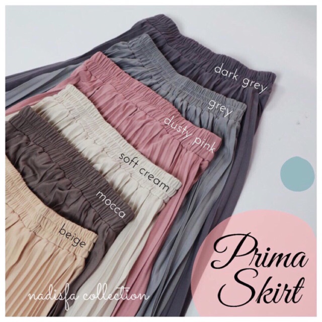 PRIMA SKIRT ROK PLISKET KARET