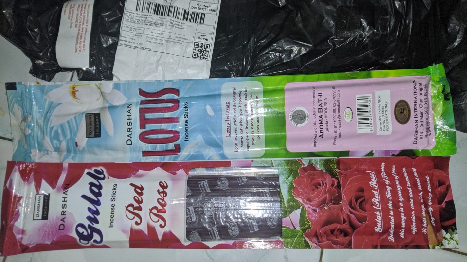 Dupa Hio Red Rose Pounch Isi 50 Batang By Maharaja Darshan India