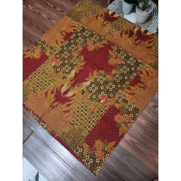 kain batik TULIS SOLO pola motif merak kembar