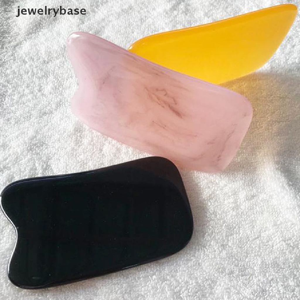 (jewelrybase) Alat Pijat Gua Sha Bahan Beeswax Untuk Wajah