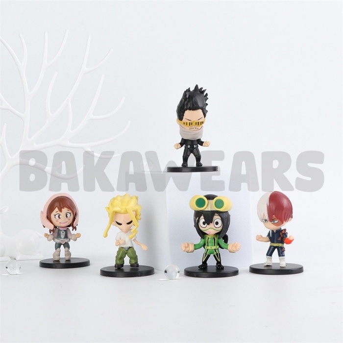 Action Figure My Hero Academia: Cute Kawaii Version - All Might, Eraser Head, Midoriya, Todoroki, Bagukou, Iida, Uraraka, Tsuyu, Stain, Shigaraki