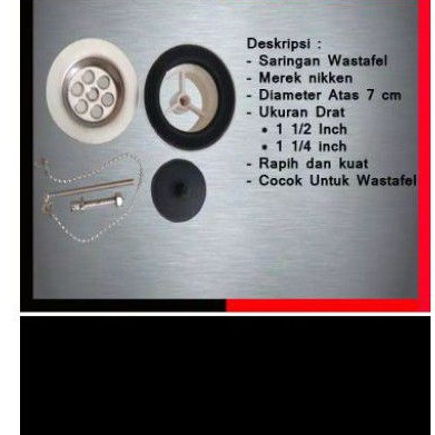 Afur saringan wastafel/ afur bak cuci piring/afur 1 1/2 in 1 1/4 in afur keranjang bak cuci piring