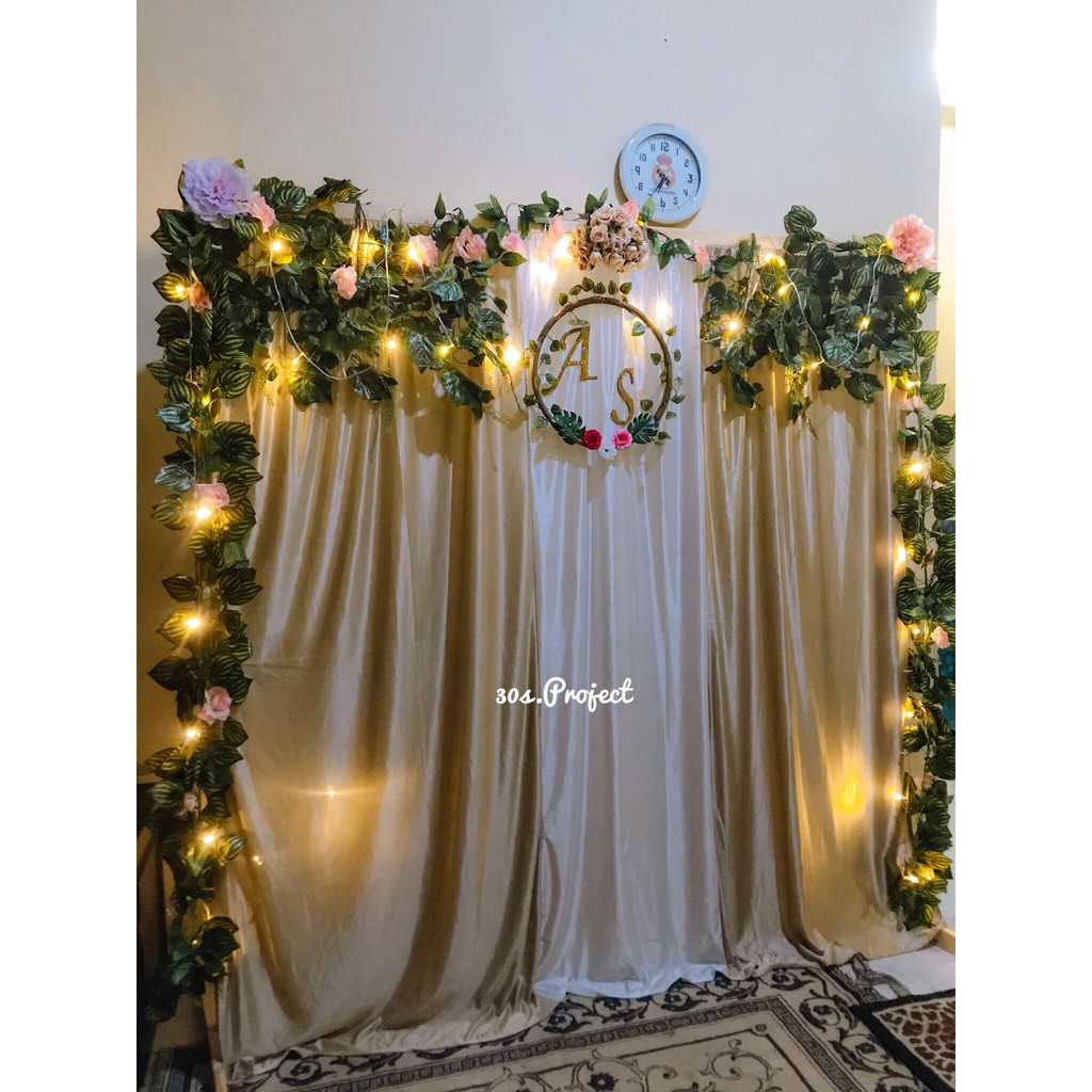Backdrop Lamaran / Engagement, Akad Nikah, Aqiqah, Ulang Tahun (SEWA)