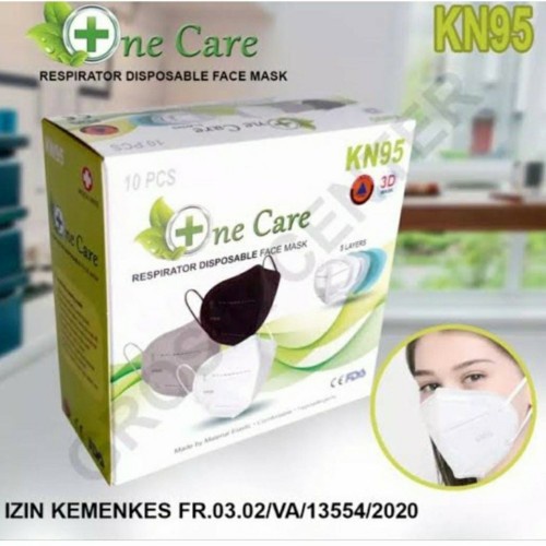 Masker 5ply KN95 Warna Earloop I-Care Chasa Onecare 3D Mask Isi 10 pc-6