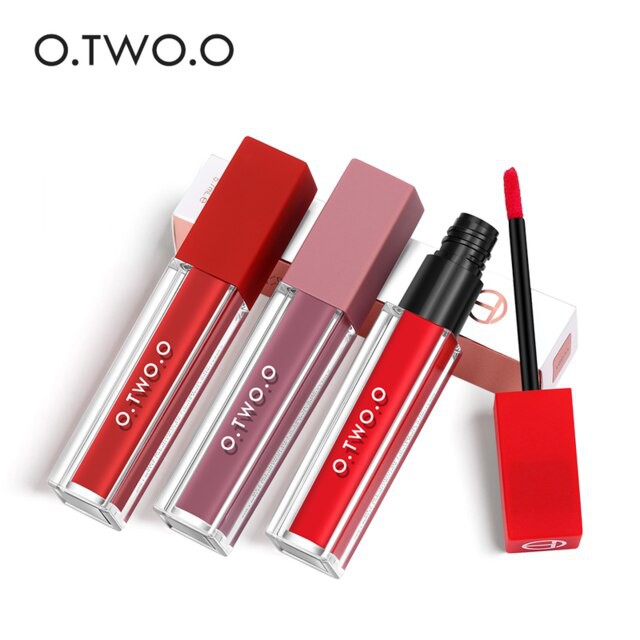 (READY &amp; ORI!) O.Two.O Otwoo Velvet Matte Lip Gloss Waterproof 12 Colors Lipstick 9115