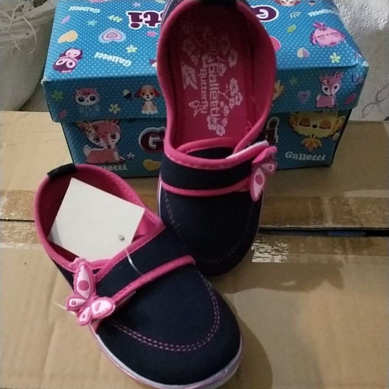 GALETTI BUTTERFLY - 26-29 SEPATU ANAK PEREMPUAN CANTIK PIN KUPU-KUPU -GALLETTI BUTTERFLY-