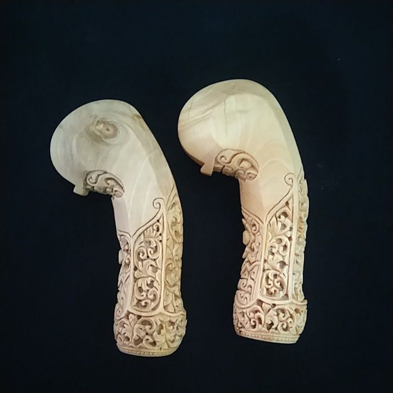 deder keris model solo ukir 3D halus