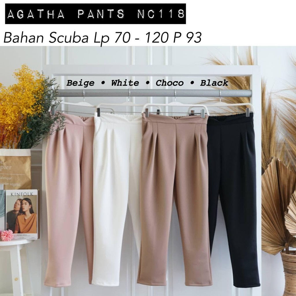 AGATHA PANTS / CELANA SCUBA / CELANA KERJA