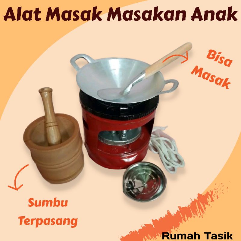 Mainan Masak Masakan Tradisional Paket Lumpang