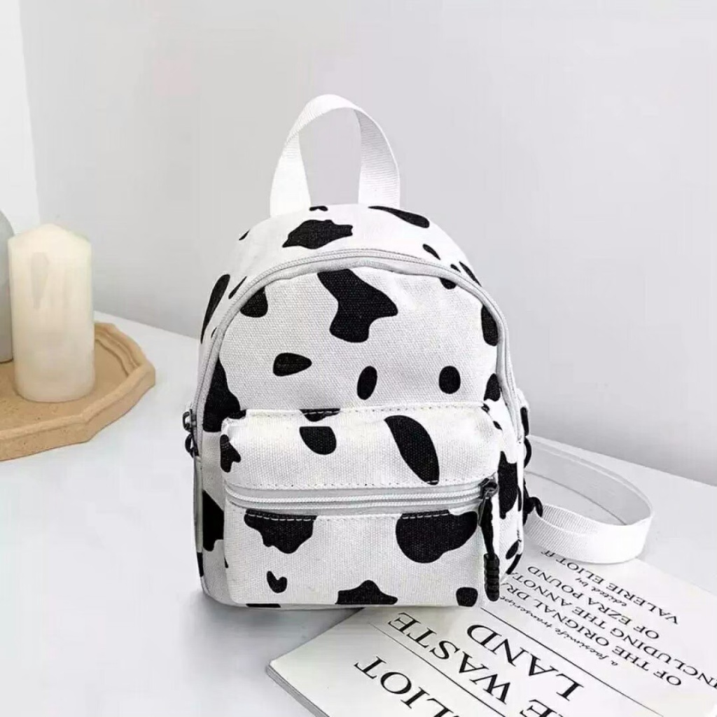 Tas Ransel  Fashion Wanita Mini Cow Tas Untuk Remaja Dan Dewasa