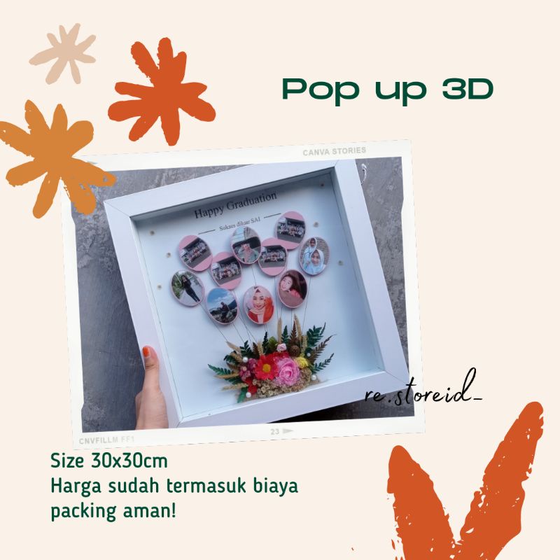FOTO FRAME/POP UP FRAME/FRAME 3D/PIGURA 3D