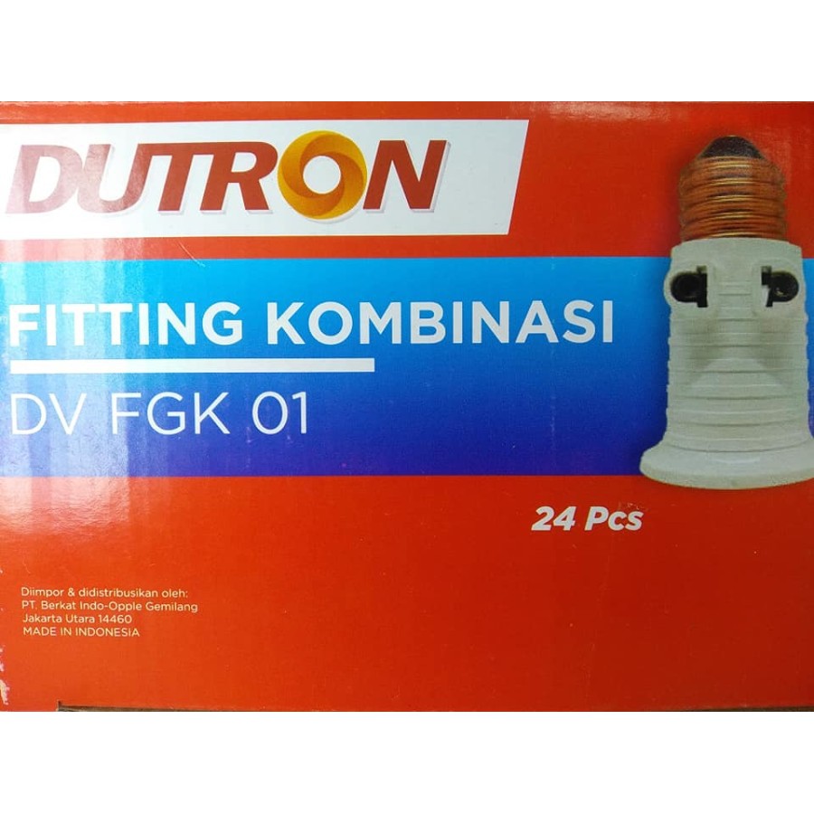 Fitting Kombinasi Dutron Fitting lampu + Stok Kontak  DV FGK 01 SNI Original