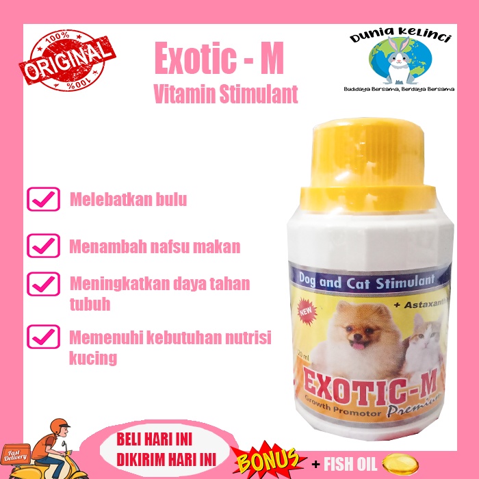 VITAMIN KUCING PENAMBAH NAFSU MAKAN EXOTIC M