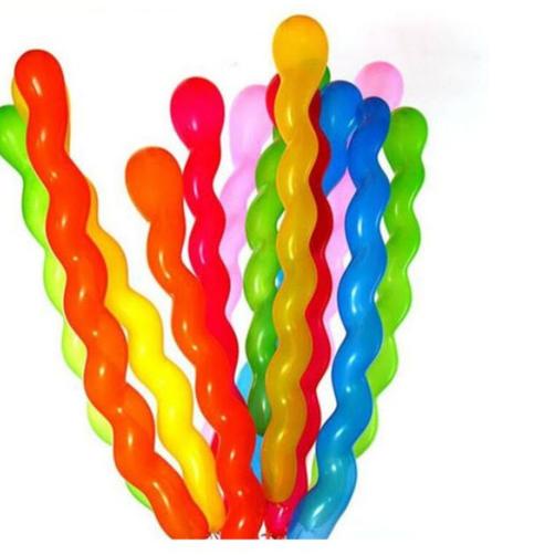 ✽ 100 pcs balon ulir / balon latex panjang / balon panjang / balon ular ◘