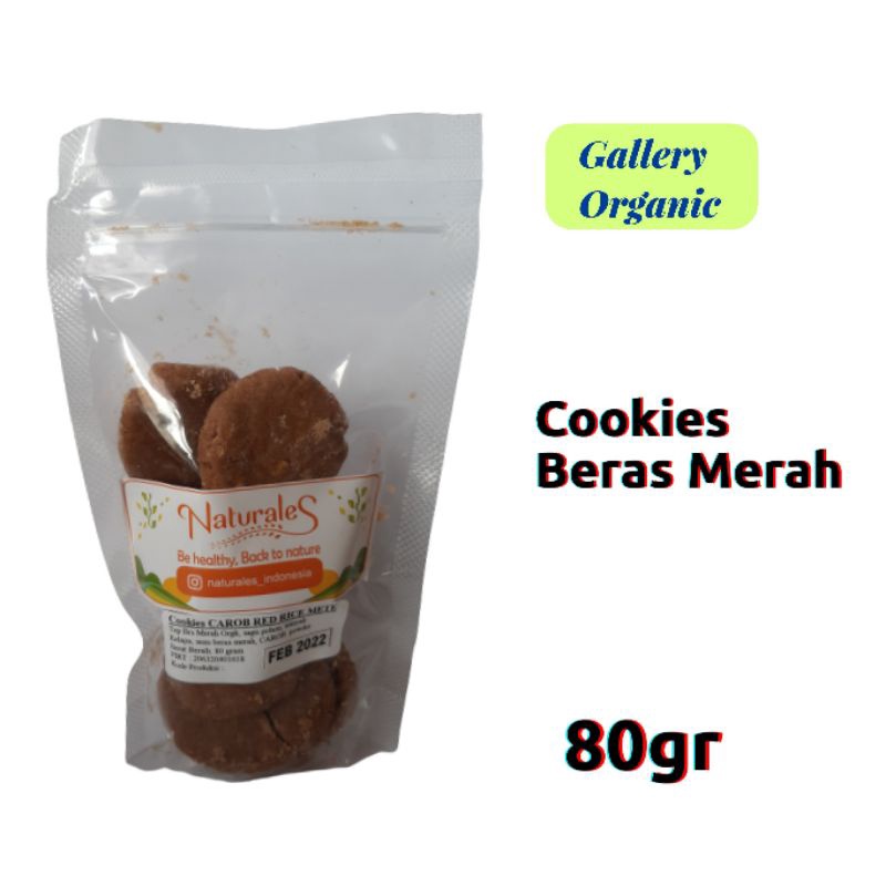 

Cookies Beras Merah Carob Mete | Gluten Free | Naturales | Non Fenol | Diet Special Needs