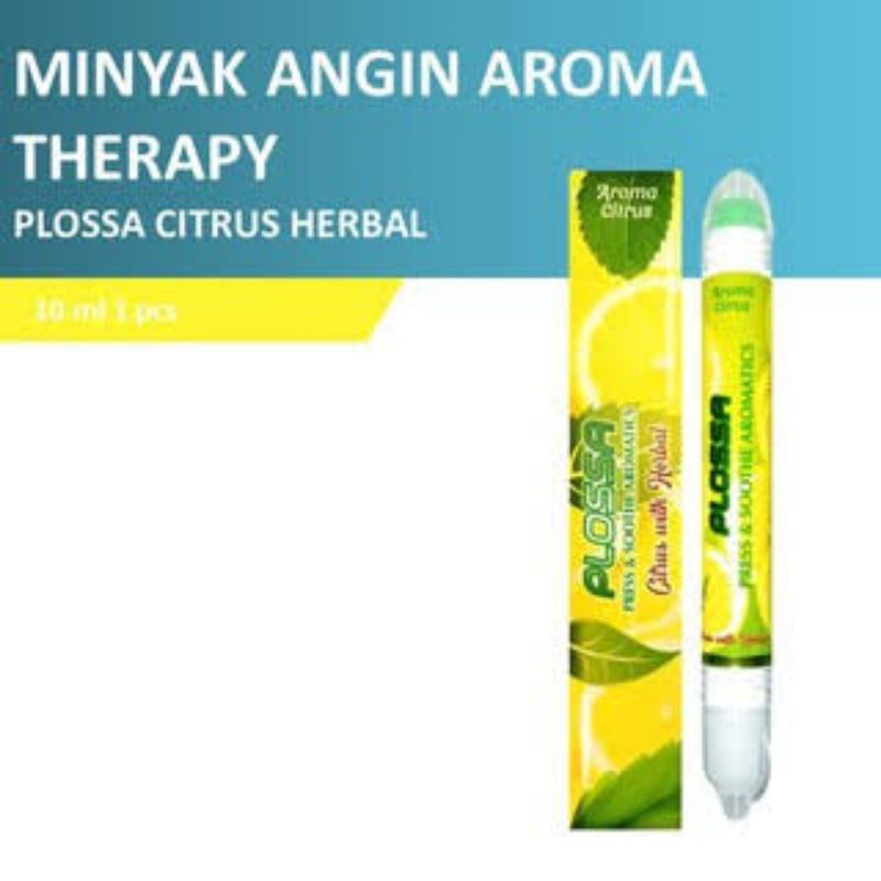 PLOSSA Minyak Angin inhaler dan Roll On 10ml - Citrus | Blue mountain