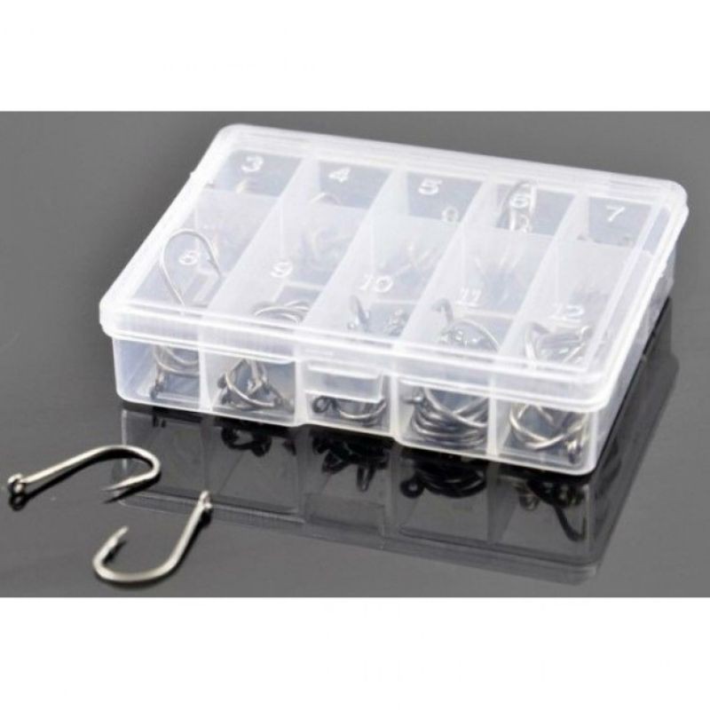 Kail Pancing Handled Fishing Hook Ten Division Set No 3/12