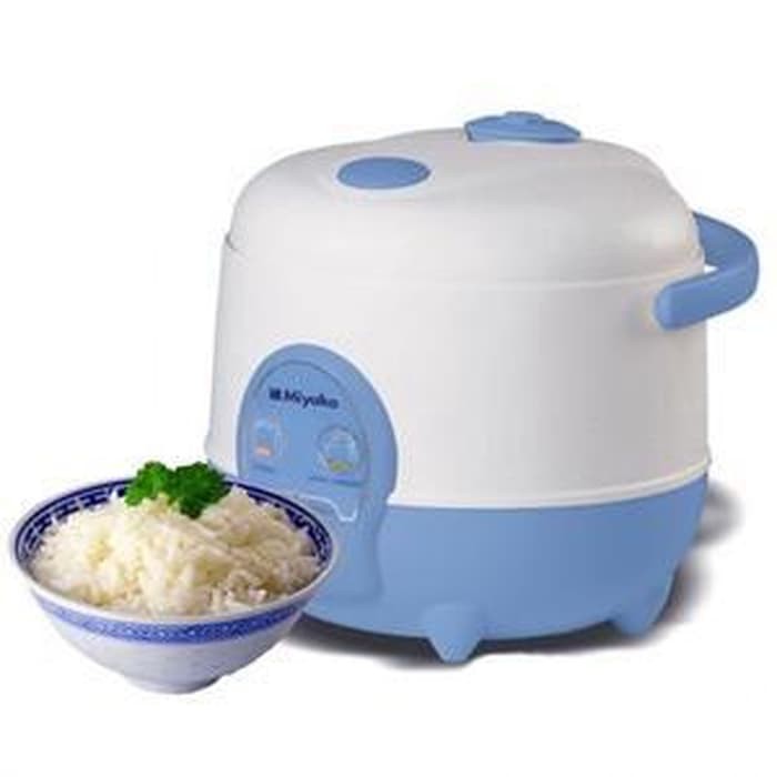 magic com mini 3in1 miyako mcm 606 a rice cooker 0 6 liter anti lengket putih biru plastik bekasi