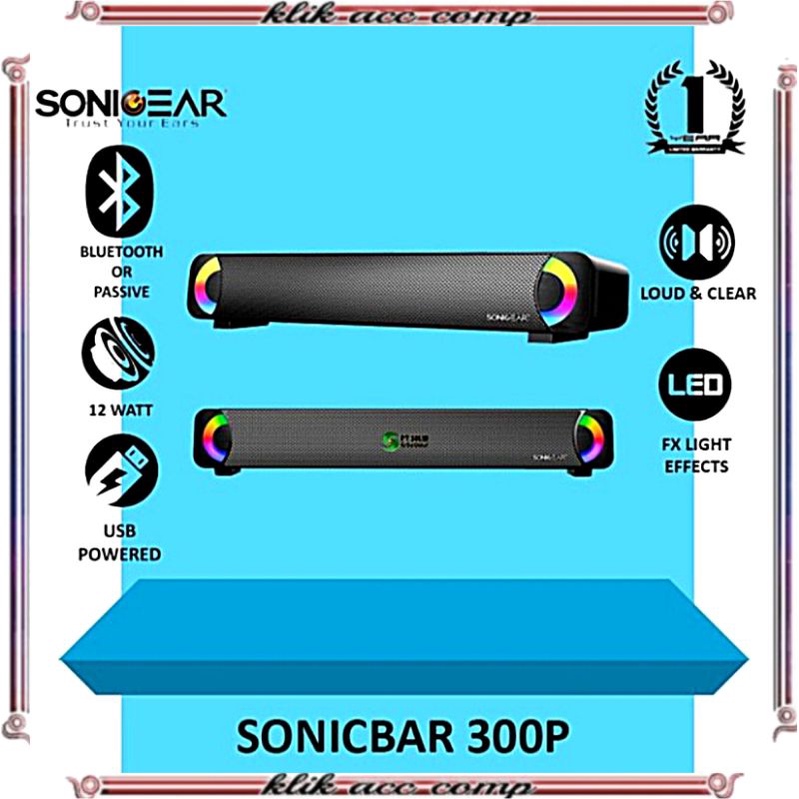 Speaker Sonicgear 300P plus X-AMP SONIC Bluetooth