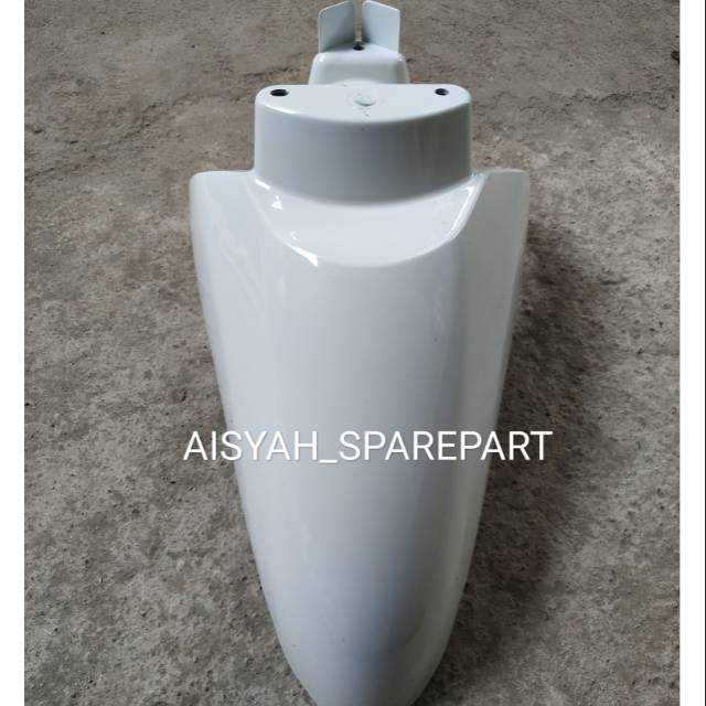 spakbor depan honda scoopy fi warna putih tahun 2018-2019