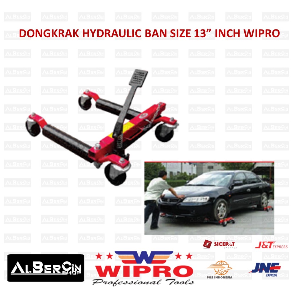 Dongkrak Hydraulic Vehicle Positioning Jack Ban Mobil 13 Inch