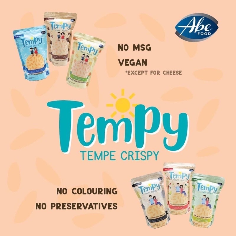 TEMPY TEMPE CRISPY Kripik TEMPEH CHIPS NoMSG Camilan Snack Anak Alami