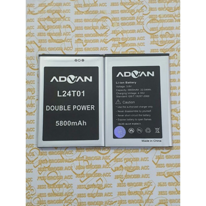 Baterai Battery Batre Original Double Power ADVAN L24U01 / L24T01 / I6C / S6+ / S6 Plus