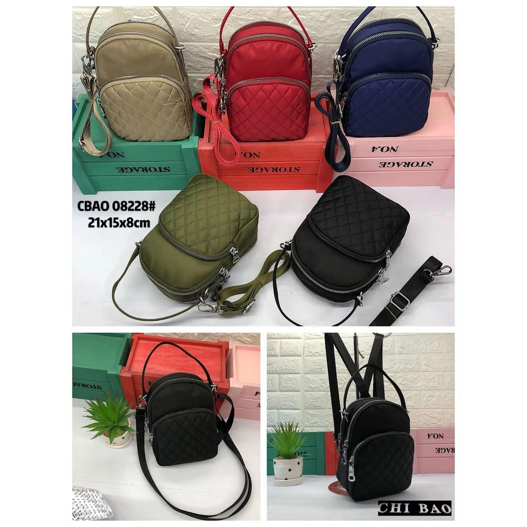 Tas Wanita Import Jinjing Selempang Ransel CHIBAO CB08228 08228 CB8228 8228 0827 Bordir Parasut