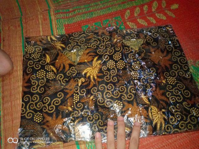 Bswart Batik Hrb026 Kenongo Hem Pendek Padi Pekalongan M L Xl Batik Pria Murah Modern Grosir