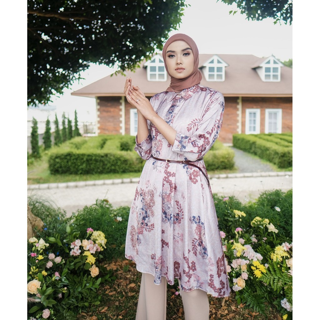 Feybyfera Zein Tunik | Printed Silk