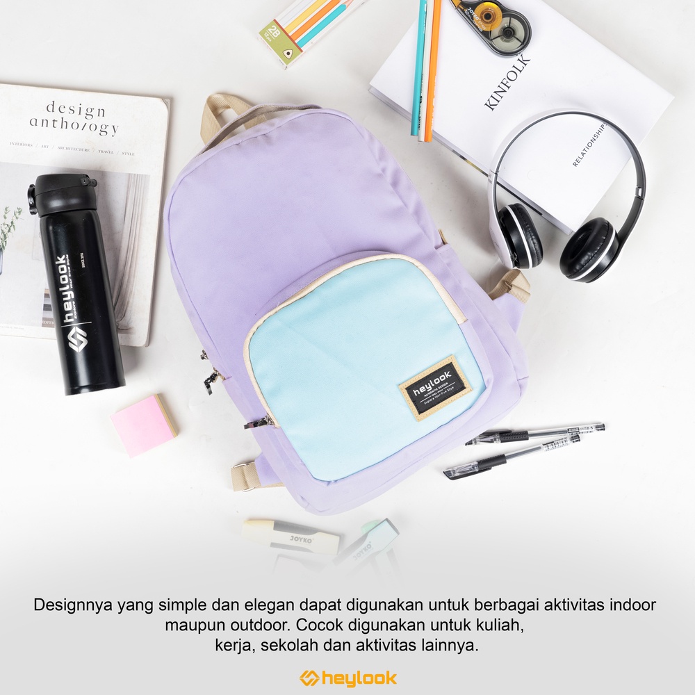 Tas Ransel Backpack Wanita Tas Ransel Sekolah Wanita Tas Kerja Wanita Casual Tas Punggung Wanita Canvas Waterproof