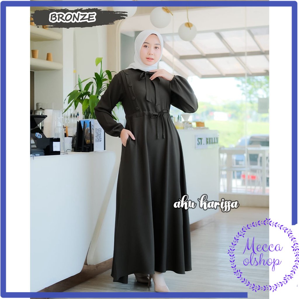 Gamis Aku Karissa Terbaru Alesha Dress | Alesha Dress Ala Korea Original100% By Aku Karissa | Gamis 