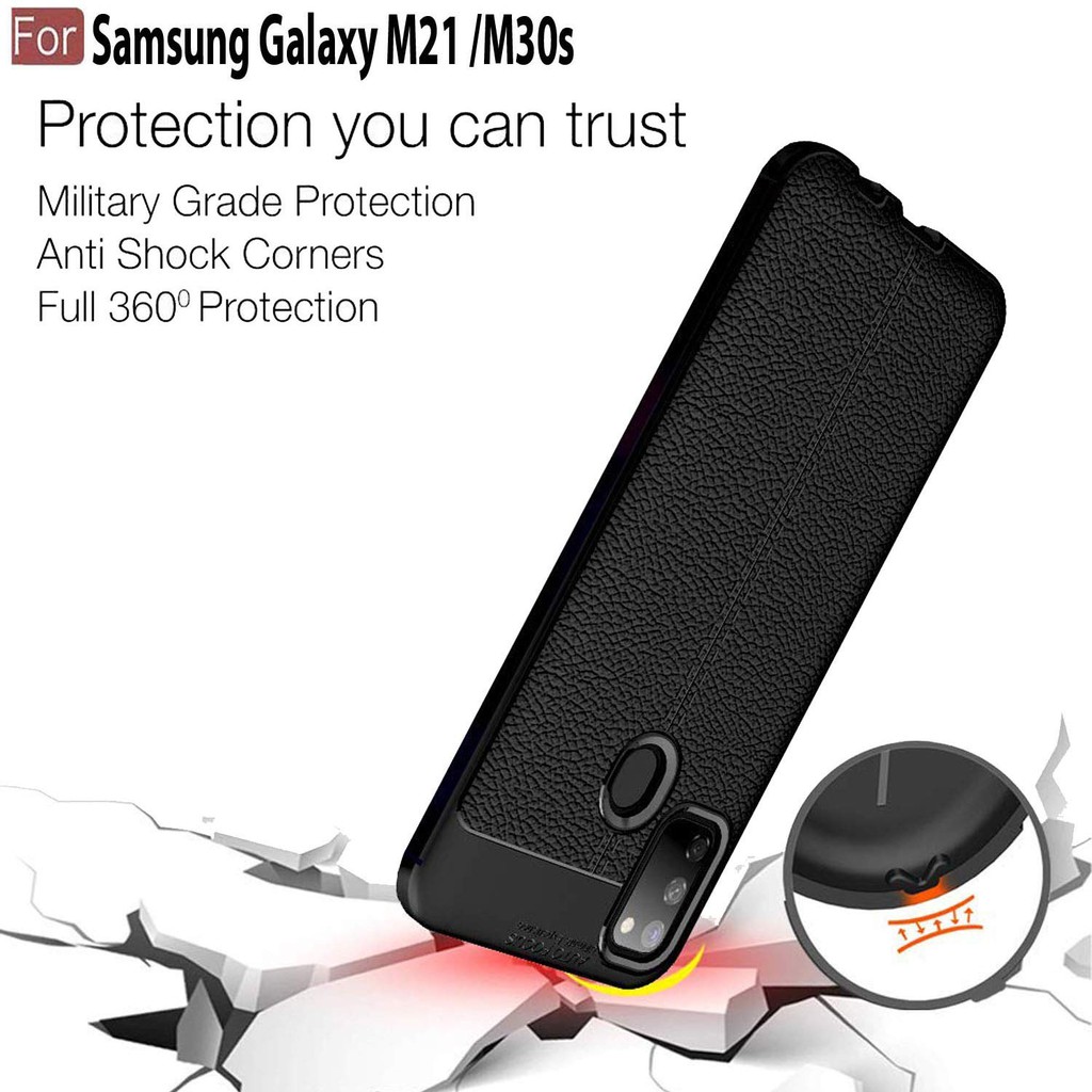 Case Auto Focus Softcase Samsung M21 / Samsung M30s - Free Tempered Glass