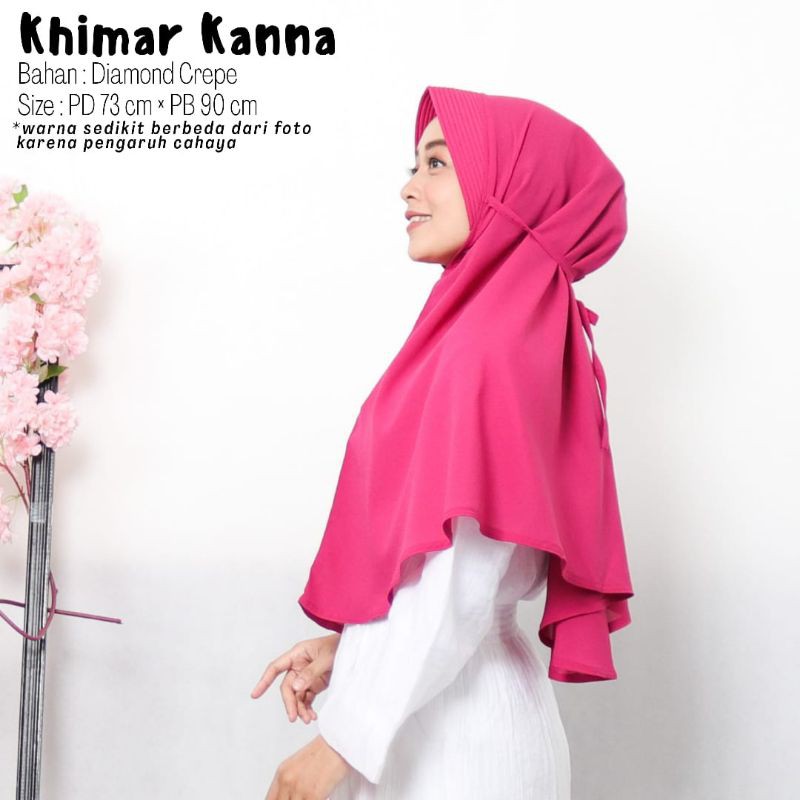 TERMURAH!!(BISA COD)HIJAB/JILBAB DEWASA_KHIMAR KANNA BAHAN DIAMOND CREPE_KHIMAR PED TALI_BEST SELLER