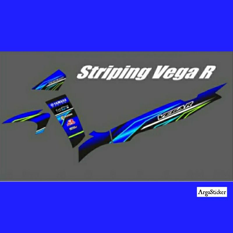 Stiker Vega R New Striping Vega R New Variasi Semy Full Body Sticker Motor