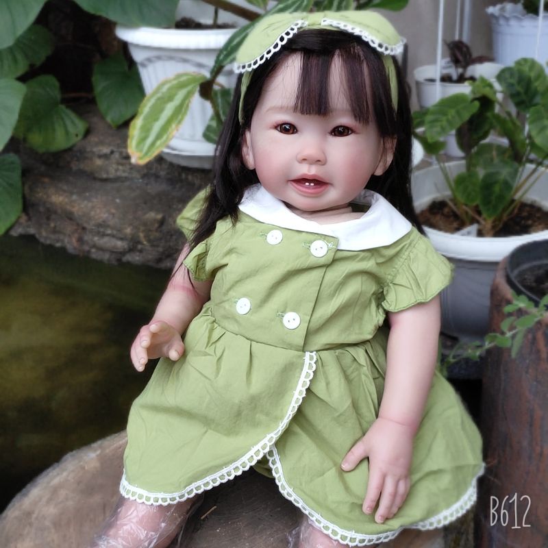 Ready New Face Boneka Reborn Premium cewek wajah asia 60cm