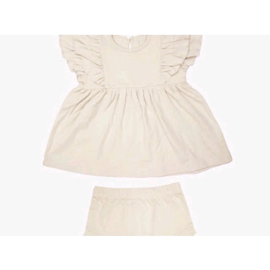 COTTON CUB RUFFLE DRESS + BLOOMERS / DRESS / DRESS BAYI / DRESS ANAK