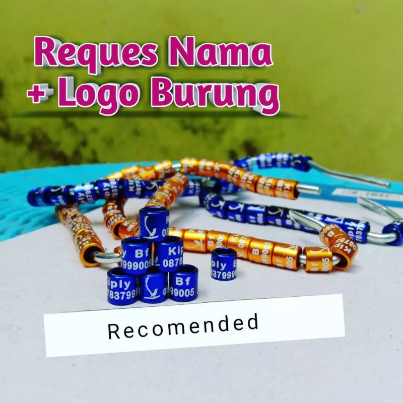 COD 25 BIJI RING BURUNG MURAI BATU / CINCIN BURUNG MURAI BATU/GELANG PENANDA KAKI BURUNG MURAI BATU 