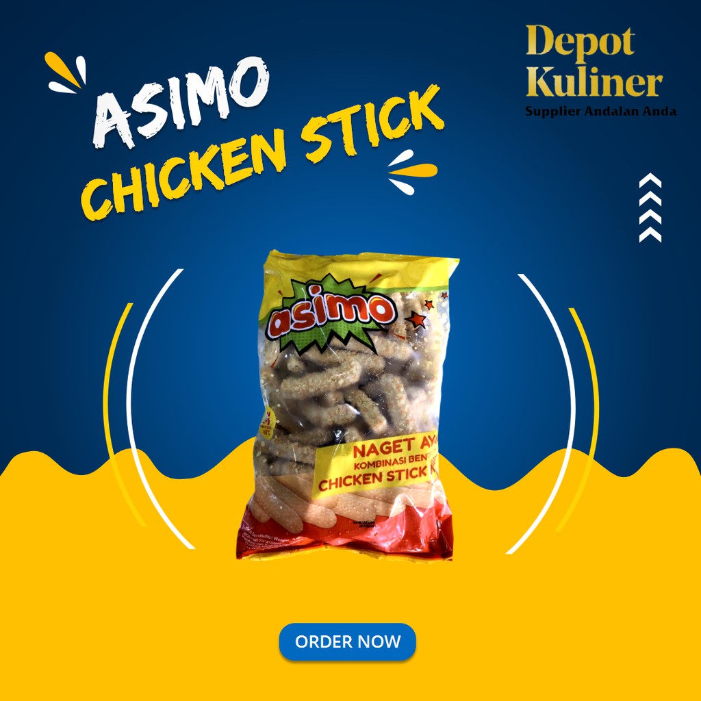 

Nugget Stick Ayam Asimo 1KG / Naget Ayam Asimo / Asimo Naget Ayam
