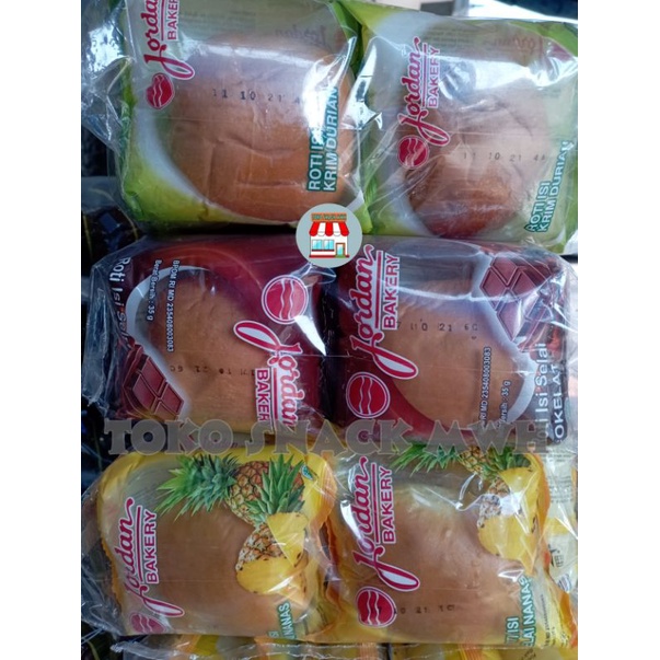 

Roti Jordan Nanas, Duren, Cokelat