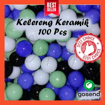 Kelereng Gundu Keramik Isi 100 / Klereng Gundu Keramik Isi 100 Pcs/ Marbles