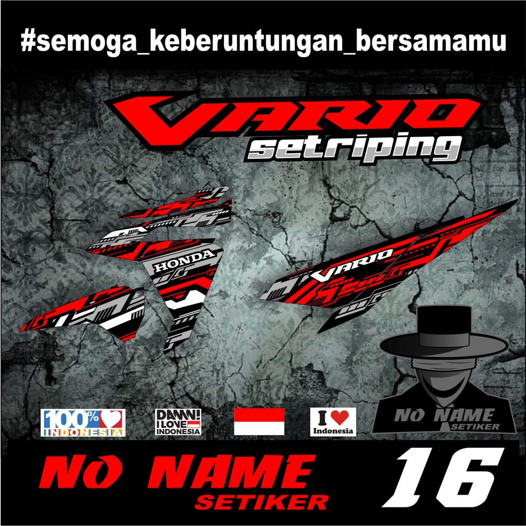 STRIPING VARIO 125 150 racing (16) TAHUN 2015 2014 2015 2016 2017 stiker sticker decal