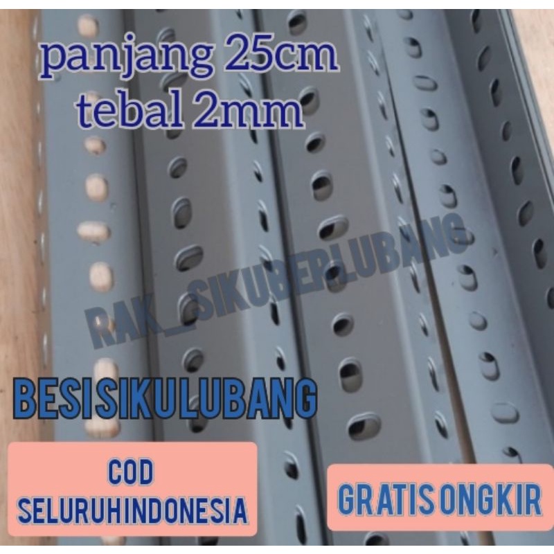 besi lubang tebal 2 mm buat rak besi serbaguna