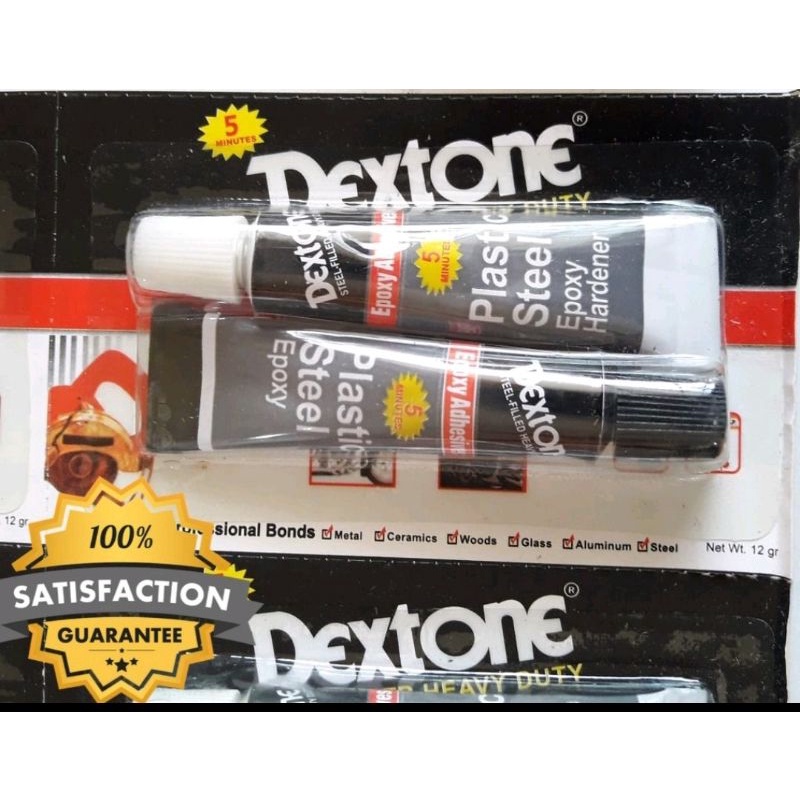 

Lem dextone lem besi dextone epoxy steel plastik 12gr (F)